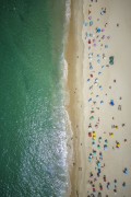 Picture taken with drone of bathers - Leblon Beach  - Rio de Janeiro city - Rio de Janeiro state (RJ) - Brazil