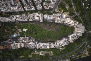 Picture taken with drone of buildings around Viuva Hill (Widow Hill) - Rio de Janeiro city - Rio de Janeiro state (RJ) - Brazil