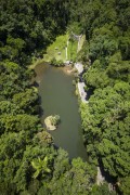 Picture taken with drone of the Solidao Dam - Tijuca National Park  - Rio de Janeiro city - Rio de Janeiro state (RJ) - Brazil