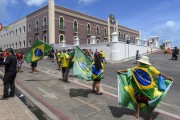 Anti-democratic demonstration calling for intervention by the armed forces against the result of the election in front of the army headquarters - Command of the 10th Military Region - Fortaleza city - Ceara state (CE) - Brazil