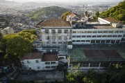 Picture taken with drone of the abandoned building of the IV Centenario Intensive Treatment Center - Rio de Janeiro city - Rio de Janeiro state (RJ) - Brazil