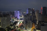 Night view of buildings - Vale do Anhangabau (Anhangabau Valley)  - Sao Paulo city - Sao Paulo state (SP) - Brazil