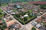 Picture taken with drone of the Talhado District with Sao Sebastiao Church - Sao Jose do Rio Preto city - Sao Paulo state (SP) - Brazil