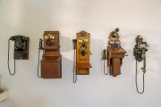 Wall telephones used in stations of the extinct Federal Railway Network - Railway Museum of Juiz de Fora - Juiz de Fora city - Minas Gerais state (MG) - Brazil