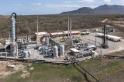 Picture taken with drone of Biogas power plant - production of biomethane gas from the Metropolitan Landfill West of Caucaia - Caucaia city - Ceara state (CE) - Brazil
