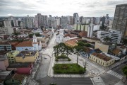 Picture taken with drone of the Garibaldi Square - Curitiba city - Parana state (PR) - Brazil
