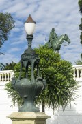 Equestrian statue by Giuseppe Garibaldi - Garibaldi Palace Sculpture Garden - Curitiba city - Parana state (PR) - Brazil