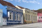 Historic houses in Garibaldi Square - Curitiba city - Parana state (PR) - Brazil
