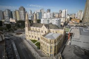 Picture taken with drone of the Cathedral Basilica Menor de Nossa Senhora da Luz dos Pinhais - Curitiba Cathedral - Curitiba city - Parana state (PR) - Brazil