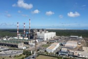 Picture taken with drone of the Pecem I Thermoelectric Plant - power generation with mineral coal - Industrial and Port Complex of Pecem - Sao Goncalo do Amarante city - Ceara state (CE) - Brazil