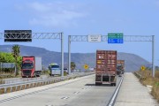 Traffic on the BR-222 highway - Caucaia city - Ceara state (CE) - Brazil