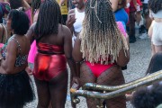 Reveler dressed up during Carnival - Rio de Janeiro city - Rio de Janeiro state (RJ) - Brazil