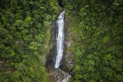 Picture taken with drone of the Salto Morato Waterfall - Salto Morato Ecological Reserve - Guaraquecaba city - Parana state (PR) - Brazil