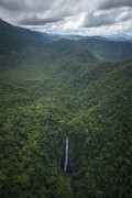 Picture taken with drone of the Salto Morato Waterfall - Salto Morato Ecological Reserve - Guaraquecaba city - Parana state (PR) - Brazil
