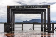 Pier on the edge of the Guaraqueçaba village - Guaraquecaba city - Parana state (PR) - Brazil