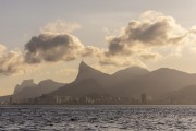 View of the Icarai Beach waterfront with the Rock of Gavea and Christ the Redeemer in the background - Niteroi city - Rio de Janeiro state (RJ) - Brazil