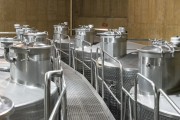 Wine barrels in a winery - Haras de Pirque - Santiago - Santiago Province - Chile