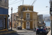 View of colorful houses in the city of Valparaiso - Valparaiso city - Santiago Province - Chile