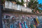 Beach umbrella and beach chairs - Arpoador Beach - Rio de Janeiro city - Rio de Janeiro state (RJ) - Brazil