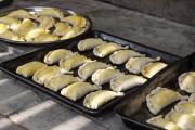 Raw traditional empanadas ready for cooking - Mendoza - Mendoza Province - Argentina