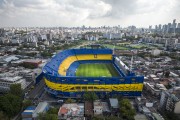 Picture taken with drone of La Bombonera Soccer Stadium (Alberto Jose Armando Stadium) - Boca Juniors football Club stadium - Buenos Aires city - Buenos Aires province - Argentina