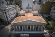 Picture taken with drone of the Buenos Aires Metropolitan Cathedral  - Buenos Aires city - Buenos Aires province - Argentina