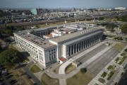 Picture taken with drone of the Law University - Buenos Aires - Buenos Aires Province - Argentina
