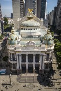 Picture taken with drone of the Municipal Theater of Rio de Janeiro (1909) - Rio de Janeiro city - Rio de Janeiro state (RJ) - Brazil