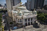 Picture taken with drone of the Municipal Theater of Rio de Janeiro (1909) - Rio de Janeiro city - Rio de Janeiro state (RJ) - Brazil