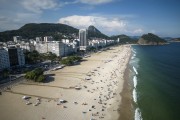 Picture taken with drone of the Copacabana Beach waterfront  - Rio de Janeiro city - Rio de Janeiro state (RJ) - Brazil