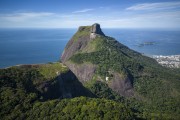 Picture taken with drone of Pedra Bonita (Bonita Stone) and Rock of Gavea - Tijuca National Park - Rio de Janeiro city - Rio de Janeiro state (RJ) - Brazil