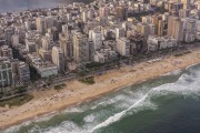 Picture taken with drone of the Ipanema Beach  - Rio de Janeiro city - Rio de Janeiro state (RJ) - Brazil