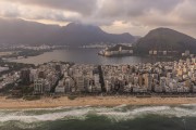 Picture taken with drone of the Ipanema Beach with Rodrigo de Freitas Lagoon in the background - Rio de Janeiro city - Rio de Janeiro state (RJ) - Brazil