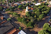 Picture taken with drone of the Saint Anthony Church - Olimpia city - Sao Paulo state (SP) - Brazil