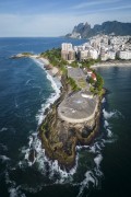 Picture taken with drone of the old Fort of Copacabana (1914-1987), current Historical Museum Army - Rio de Janeiro city - Rio de Janeiro state (RJ) - Brazil