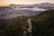 Picture taken with drone of the Bico do Papagaio Mountain - Tijuca National Park - Rio de Janeiro city - Rio de Janeiro state (RJ) - Brazil