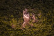 Picture taken with drone of the Bico do Papagaio Mountain - Tijuca National Park - Rio de Janeiro city - Rio de Janeiro state (RJ) - Brazil
