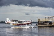 Seaplane on the river in the Amazon rainforest - anavilhanas National Park - Manaus city - Amazonas state (AM) - Brazil