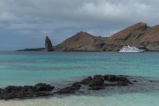 Bartolome Island seen from Santiago Island - Galapagos Archipelago - Santiago Island - Galapagos Province - Ecuador