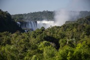 Picture taken with drone of waterfalls in Iguaçu National Park - Foz do Iguacu city - Parana state (PR) - Brazil