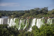 Picture taken with drone of waterfalls in Iguaçu National Park - Foz do Iguacu city - Parana state (PR) - Brazil