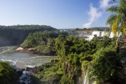 Picture taken with drone of waterfalls in Iguaçu National Park - Foz do Iguacu city - Parana state (PR) - Brazil