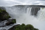 Picture taken with drone of waterfalls in Iguaçu National Park - Foz do Iguacu city - Parana state (PR) - Brazil