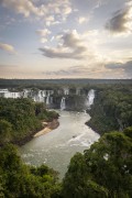 Picture taken with drone of waterfalls in Iguaçu National Park - Foz do Iguacu city - Parana state (PR) - Brazil