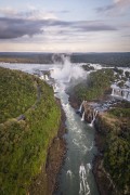 Picture taken with drone of waterfalls in Iguaçu National Park - Foz do Iguacu city - Parana state (PR) - Brazil