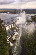 Picture taken with drone of waterfalls in Iguaçu National Park - Foz do Iguacu city - Parana state (PR) - Brazil