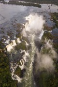 Picture taken with drone of waterfalls in Iguaçu National Park - Foz do Iguacu city - Parana state (PR) - Brazil