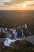 Picture taken with drone of waterfalls in Iguaçu National Park - Foz do Iguacu city - Parana state (PR) - Brazil