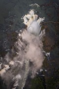 Picture taken with drone of the Devils Throat waterfall - Iguassu National Park  - Foz do Iguacu city - Parana state (PR) - Brazil