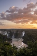 Picture taken with drone of waterfalls in Iguaçu National Park - Foz do Iguacu city - Parana state (PR) - Brazil